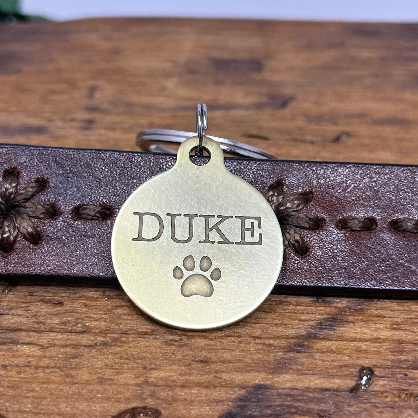 Medium Pawprint Dog Tag