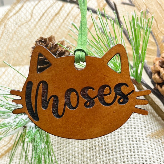 Custom Cat Christmas Ornament - Cat Ornament - Pet Ornament - Cat Lover Gift Idea