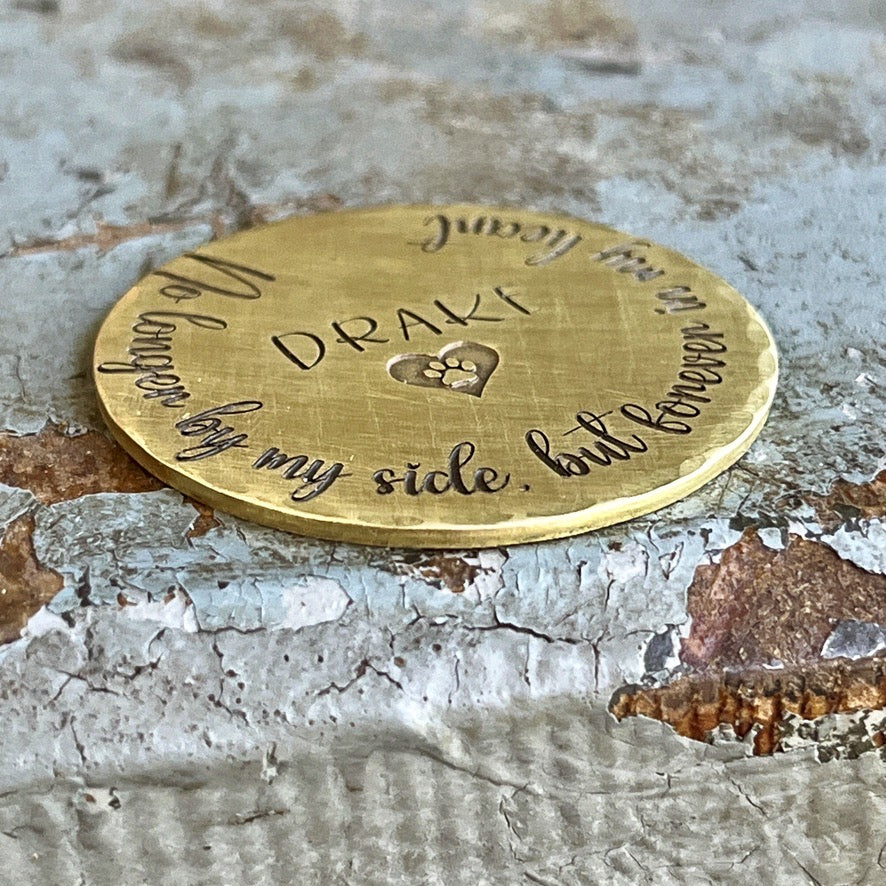 Personalized Gift for Loss Pet - Memorial Token for Dog Loss- Pet Memorial