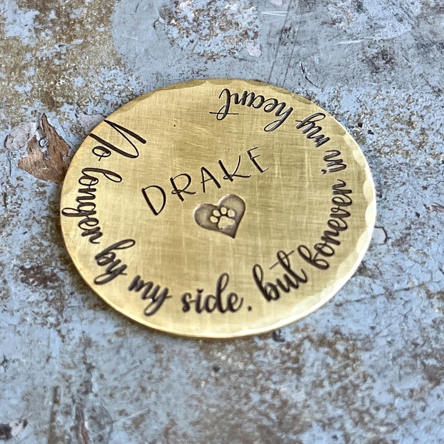 Personalized Gift for Loss Pet - Memorial Token for Dog Loss- Pet Memorial