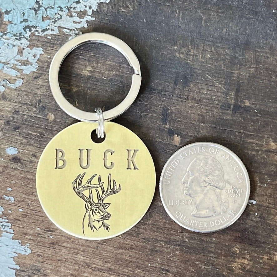 Buck Hunters Dog Tag