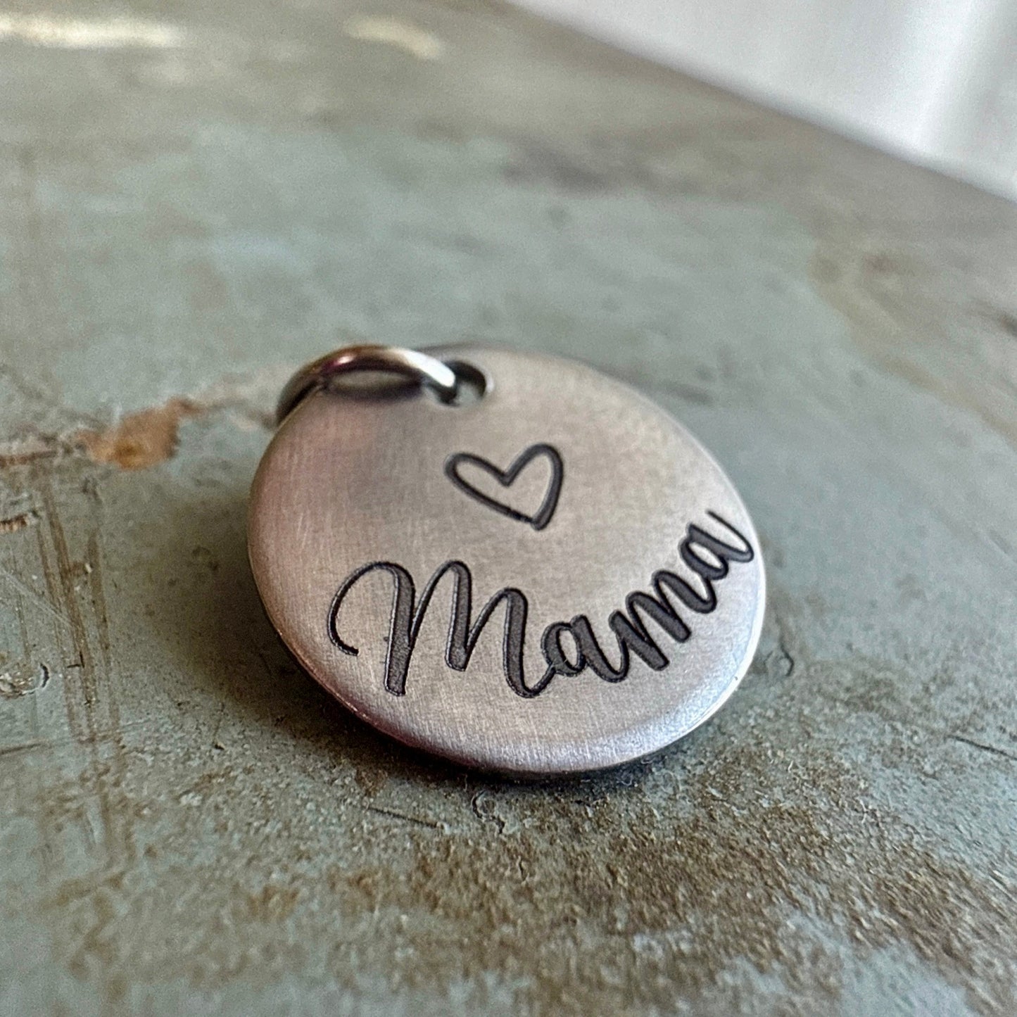 Mom Charm - Stainless Steel No Tarnish - Custom Engraved Charms for Mother