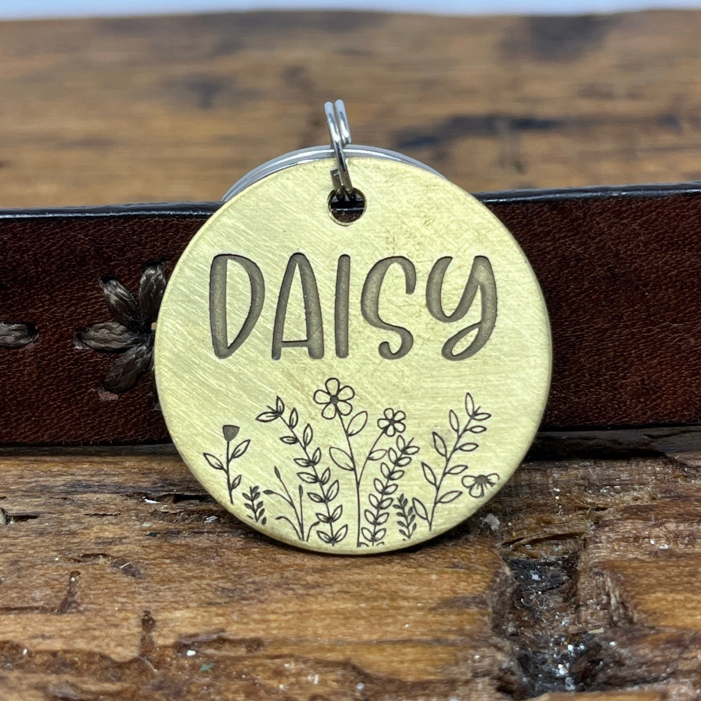 Wildflower Dog Tag