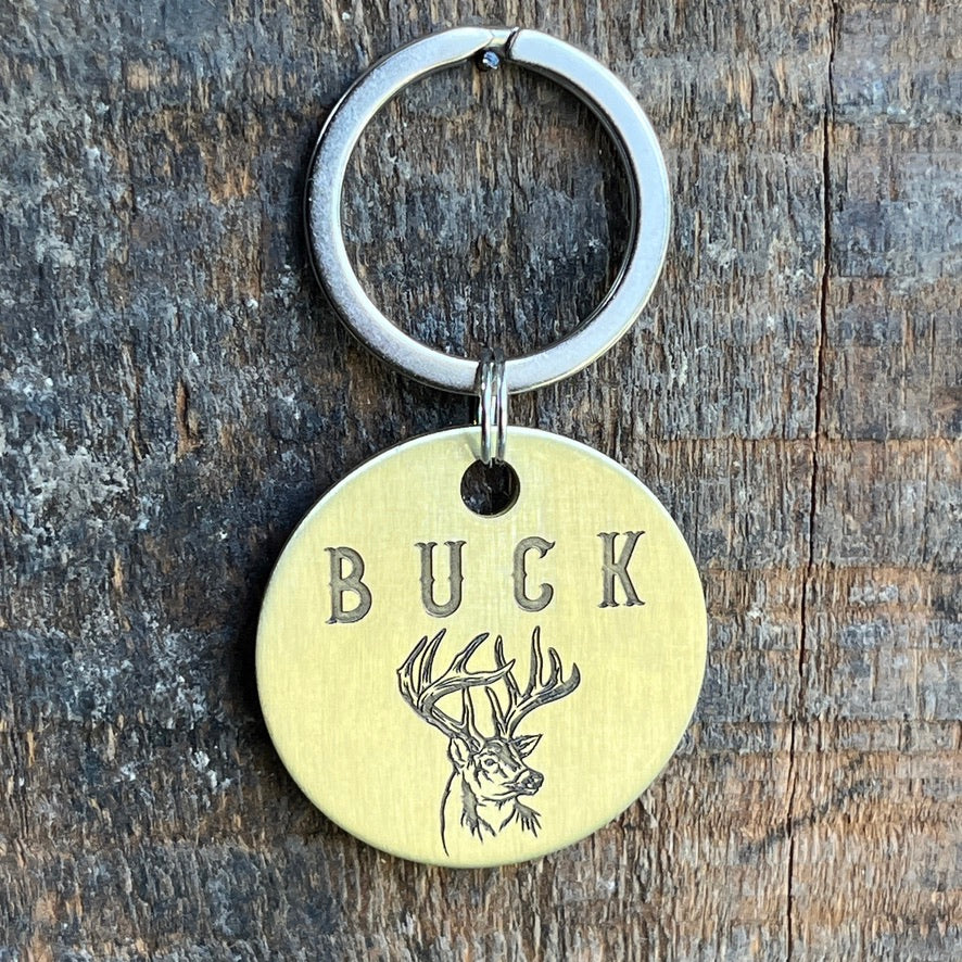 Buck Hunters Dog Tag