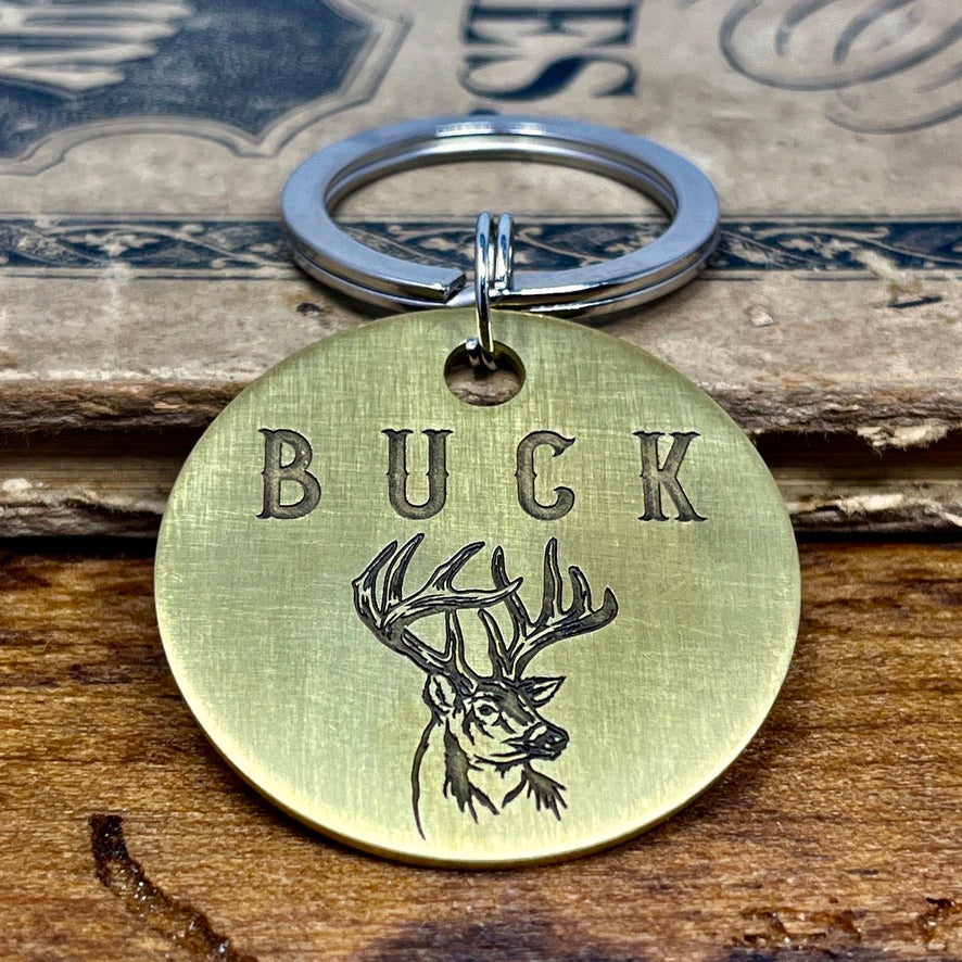 Buck Hunters Dog Tag