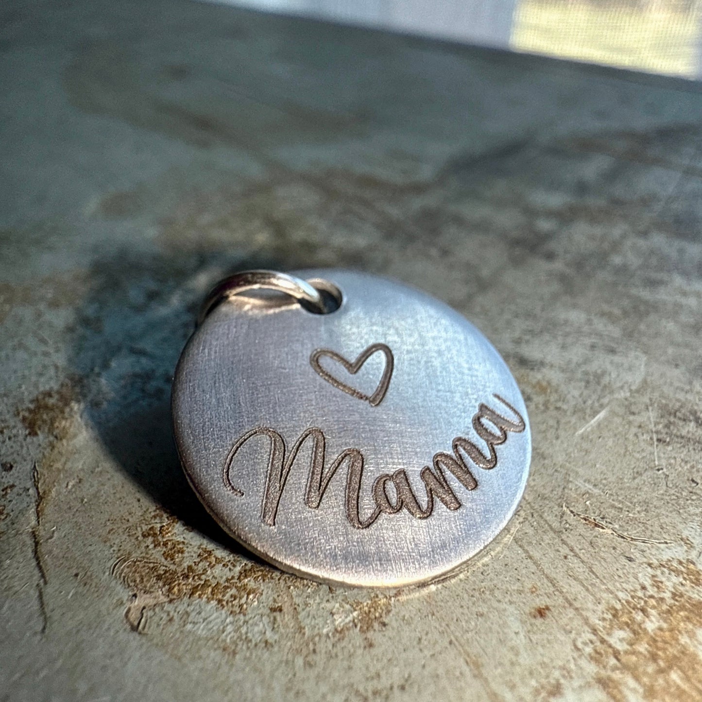 Mom Charm - Stainless Steel No Tarnish - Custom Engraved Charms for Mother