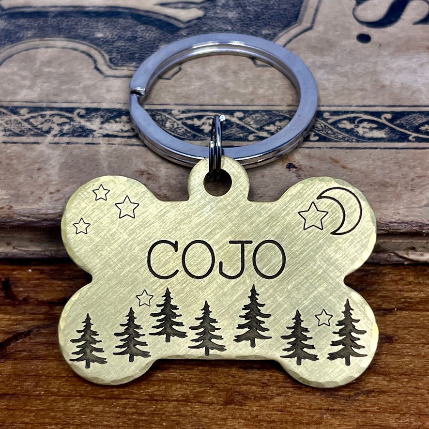 Woodland Bone Shaped Dog Tag