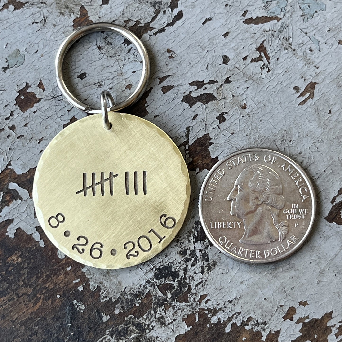 Anniversary Gift for Him - Tally Marks Keychain - I Still Do Anniversary Gift - Personalized Keychain