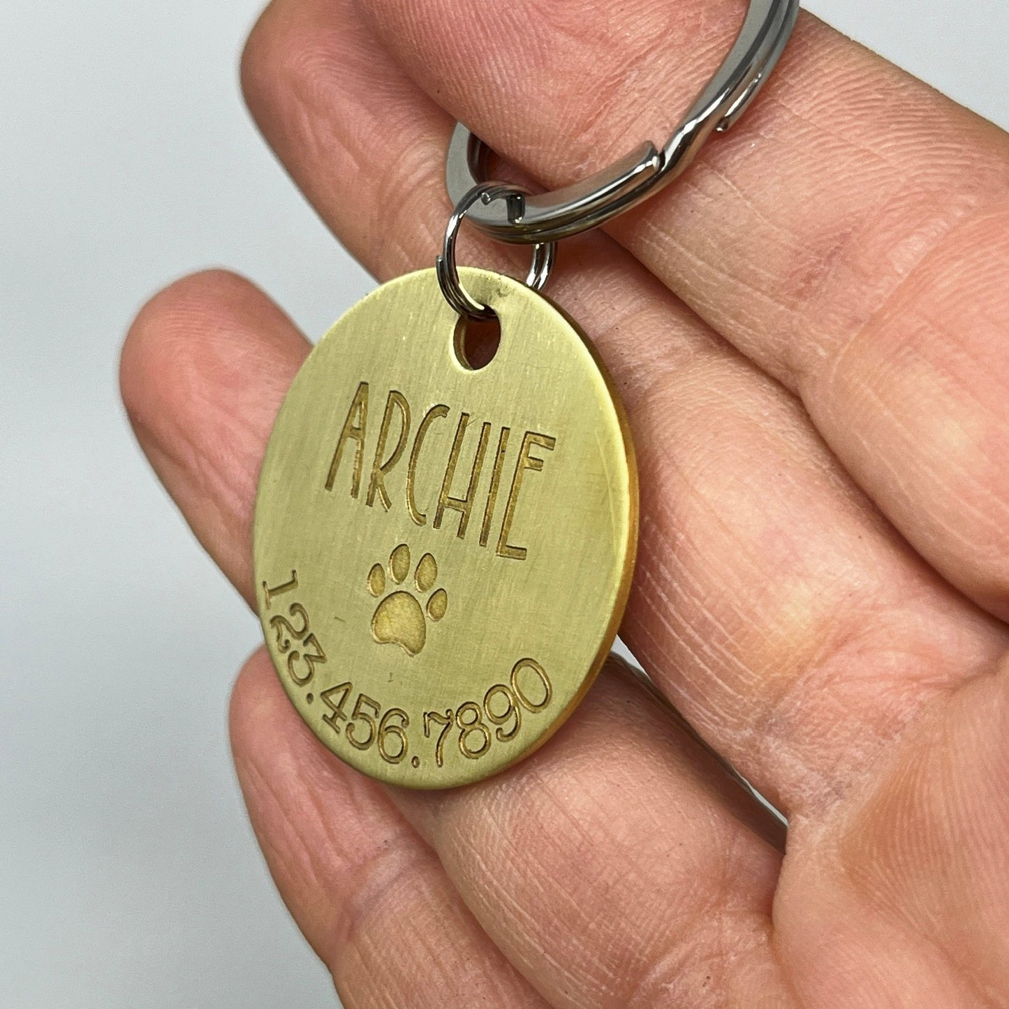 Pawprint Dog Tag