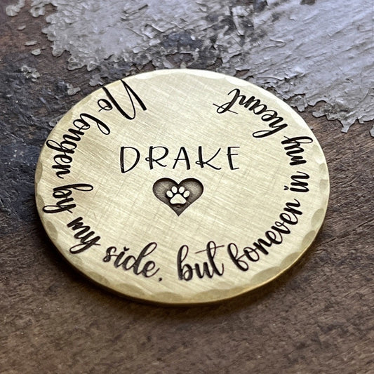 Personalized Gift for Loss Pet - Memorial Token for Dog Loss- Pet Memorial