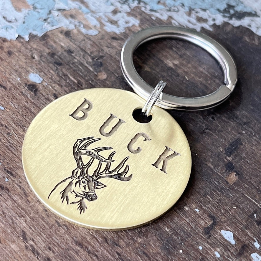 Buck Hunters Dog Tag