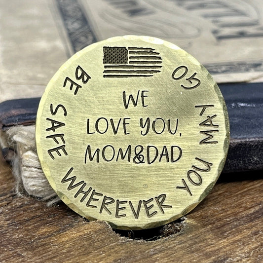 Long-Distance Military Deployment Gift – Pocket Hug for Son or Daughter in Army, Navy, Air Force - Boot Camp Keepsake - Come Home to Me