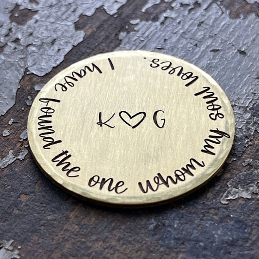 Christian Wedding Gifts – I Have Found the One - Personalized Coin for Wedding